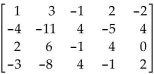 Find a row echelon form or a reduced row echelon form, as indicated, for the given matrix. -Find a reduced row echelon form for the matrix.  
