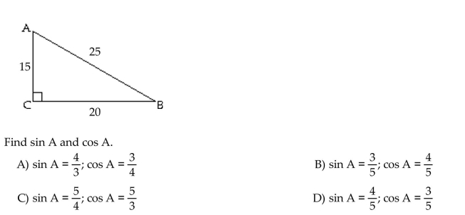 Find the exact values of the indicated trigonometric functions. Write fractions in lowest terms.
