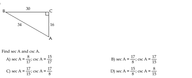 Find the exact values of the indicated trigonometric functions. Write fractions in lowest terms.
