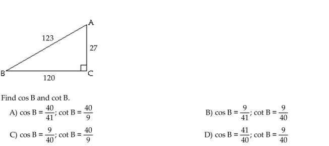 Find the exact values of the indicated trigonometric functions. Write fractions in lowest terms.