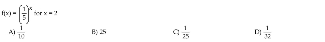 Compute the exact value of the function for the given x-value without using a calculator.