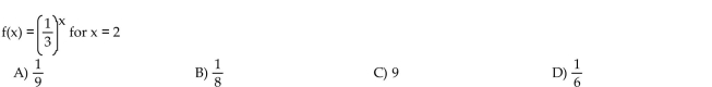 Compute the exact value of the function for the given x-value without using a calculator.