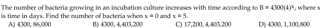 Choose the one alternative that best completes the statement or answers the question. Solve the problem.