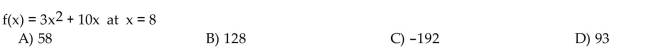 Find the derivative of the function at the specified point.