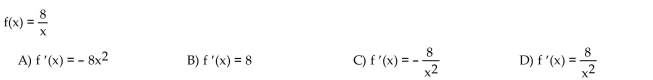 Find the derivative of the function using the definition of derivative.