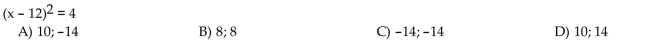 Solve the equation algebraically.