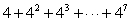 Find the sum of   . If it does not exist, enter  DNE .
