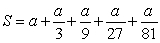 If the sum of the series   is   , what is a?