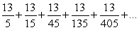 Is the following a geometric series? Answer  Yes  or  No .  