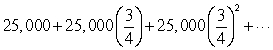 Find the sum of   . If it does not exist, enter  DNE .