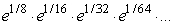 Find the value of the infinite product   to 3 decimal places.