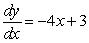 Find the solution of the differential equation   satisfying   .