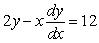 If   is a solution to the differential equation   , then k = _____.