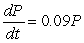 Suppose   satisfies the differential equation   . Then k = _____ and C = _____. If either cannot be determined from the information given, enter  cannot tell .