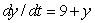Fill in the missing values in the table, given that   . Assume the growth rate, given by   , is approximately constant over each time interval.  