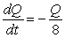 Find a solution to the differential equation   subject to the initial condition Q = 60 when t = 0.