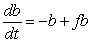 Let f be the number of fruit tree blossoms (in ten thousands)  and let b be the number of bees (in hundreds)  in an orchard. Suppose f and b satisfy the differential equations   and   , which correspond to the slope field in the figure. Assume f = 3 and b = 3 when t = 0. What happens to the number of fruit tree blossoms and bees over time?   A) The solution approaches the origin. B) The solution approaches the line f = b. C)    , but b does not. D)    , but f does not.