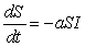 For S and I satisfying the differential equations     , is I increasing or decreasing when   ?