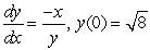 Solve the initial value problem using separation of variables, and then graph the solution.  