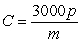 The fuel cost, C, for a 3000 mile trip depends on the price, p, per gallon of gasoline and fuel economy in miles per gallon, m, of the car according to the formula   . On the same set of axes, sketch a graph of C as a function of m with fixed gas prices of $2.00, $2.25, $2.50, and $2.75. What do you observe as gas prices increase? A) The graphs are all straight lines from the origin with slopes that get progressively less steep. B) The graphs are similarly shaped curves that get progressively higher. C) The graphs are all straight lines from the origin with slopes that get progressively steeper. D) The graphs are similarly shaped curves that get progressively lower.