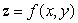 The following figure shows contours for the function   . Is z an increasing or decreasing function of x?  