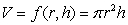 The volume of a cylinder is given by   , where r is the radius of the base and h is the height, both in centimeters. At a radius of 5 centimeters and a height of 8 centimeters, how much does the volume increase for each 1 cm increase in the height? A) 40   cm<sup>3</sup> B) 80   cm<sup>3</sup> C) 50   cm<sup>3</sup> D) 25   cm<sup>3</sup>