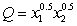 The quantity, Q, of a good produced depends on the quantities   and   of the two main materials used:   . Material   costs $100 per unit, and material   costs $25 per unit. We want to minimize the cost of producing 100 units of the good. What is the objective function? A)    B)    C)    D)   