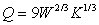 The quantity, Q, of a good produced depends on the number of workers, W, and the amount of capital invested, K, according to the Cobb-Douglas function   . If the maximum production level at a budget of $2500 is 973 and   , estimate the production if the budget is increased by $100.