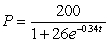 The rabbit population, P, in a wilderness area is approximated by the function   , where t is the number of weeks since the rabbits were introduced into the area. A. How many rabbits were initially introduced into the area (to the nearest rabbit)? B. How many rabbits were in the area after 5 weeks (to the nearest rabbit)? C. What is the carrying capacity of rabbits in the area?