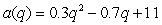 The average cost per item to produce q items is given by   for q>0. What is the marginal cost, MC, of producing q goods? A)    B)    C)    D)   