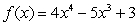 Consider the function   . We know that   is increasing when x > _____.