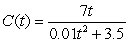 The concentration, in   , of a drug introduced gradually into the body can be modeled by   minutes. At what time does the concentration reach its maximum?