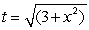 The first derivative of   is   .