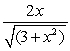 The first derivative of   is   .