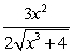 The first derivative of   is   .