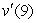 Given the graph below of   , is   positive, negative, zero or undefined?  