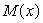 The graph below is the graph of   , the derivative of   . At 2 is the original function M(x) increasing, decreasing, constant or undefined?  