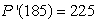 The population of a certain town is given by the function   where t is the number of years since the town was incorporated. If   is constant for t >185, what will   be if   and   ?