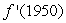 The following table gives the number of passenger cars, in millions, in the United States, C, as a function of years, t. We have   . Estimate   . Use the nearest right-hand value to make your estimate.   A) 2.14 million cars/year B) 40.3 million cars/year C) 44.6 million cars/year D) 3.71 million cars/year