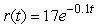 Fuel pressure in the fuel tanks of the space shuttle is decreasing at a rate of   psi per second at time t in seconds. By how many total psi has the pressure decreased during the first minute? Round to 2 decimal places.