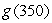 Given the following graph of   and the fact that   , determine whether   is positive or negative.  