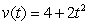 At time t, in seconds, your velocity, v, in meters per second, is given by   for   . Use   to estimate how many meters you traveled during this time.