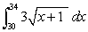 A. Find a 4-term left Riemann sum approximation for the integral   . Round to 1 decimal place. B. Is your answer in part (A) an underestimate or an overestimate?