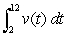 If the velocity function   is measured in feet per second and t gives time in seconds, what are the units of measurement for   ? A) feet B) feet/second C) feet/second<sup>2</sup> D) seconds/foot