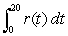 The following table gives the rate   , in cubic centimeters, that air is leaking from a balloon t seconds after it is inflated. Estimate   .   A) 192.5 cubic centimeters B) 49 cubic centimeters C) 245 cubic centimeters D) 75.5 cubic centimeters