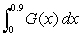 Data for a function G is given in the following table. Estimate   (to 3 decimal places). Average upper and lower sums.  