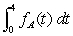 The following figure shows the rate of growth of two cities, with   being the growth of City A after t years and   being the growth of City B after t years. If the two cities have the same population at t = 0, arrange the following values in order from smallest to largest by placing a  1  by the smallest, a  2  by the next smallest, and so forth. A.   B.   C.   D.    