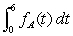 The following figure shows the rate of growth of two cities, with   being the growth of City A after t years and   being the growth of City B after t years. If the two cities have the same population at t = 0, arrange the following values in order from smallest to largest by placing a  1  by the smallest, a  2  by the next smallest, and so forth. A.   B.   C.   D.    