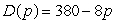 <strong>The demand and supply curves for a certain product are given in terms of price, p, by and . What is the equilibrium quantity?</strong> A)35 B)100 C)2 D)270
