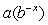 <strong>Which could be a possible formula for the following figure? Assume a and b are positive constants. </strong> A) B) C) D)